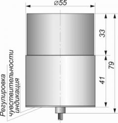 Емкостной датчик СКБ Индукция E12-NC-NPN(Текаформ) - 13230
