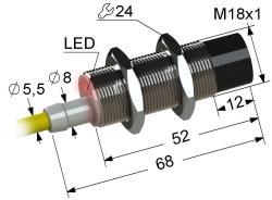 Индуктивный датчик Мега-К PS2-18M68-8N31-Z - C475
