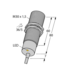 Индуктивный датчик TURCK BI10-M30-AZ3X/S120 - BI10-M30-AZ3X/S120