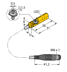 Магнитный датчик TURCK BIM-UNT-AN6X-0.3-PSG3M - BIM-UNT-AN6X-0.3-PSG3M