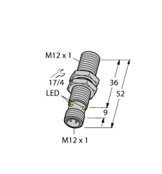 Индуктивный датчик TURCK BI4U-EM12WD-VP6X-H1141/3GD - BI4U-EM12WD-VP6X-H1141/3GD