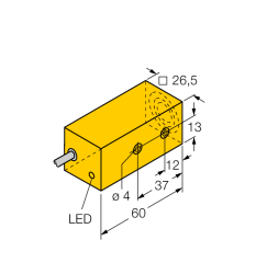 Индуктивный датчик TURCK BI10F-Q26-AD4X/S34 - BI10F-Q26-AD4X/S34