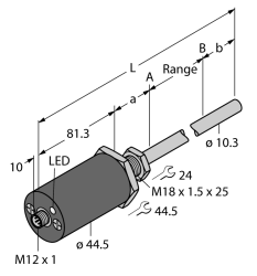 Датчик линейных перемещений TURCK LTX1050M-F10-SSI2-GAF1-X3-H1161