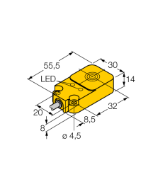 Индуктивный датчик TURCK BI10U-Q14-AN6X2 - BI10U-Q14-AN6X2