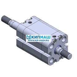 PKTDA-20-040 Pemaks - Пневмоцилиндр, 20x40мм, ISO 21287, M5, двуст. действия, шток нар. резьба M8x1.25 - PKTDA-20-040