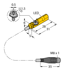 Магнитный датчик TURCK BIM-UNT-AP7X-0.3-PSG3S - BIM-UNT-AP7X-0.3-PSG3S