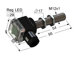 Оптический датчик (излучатель) Мега-К VB3-12M95-T12000B1-B - F017