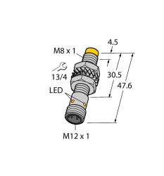 Индуктивный датчик TURCK NI5-M08-VP6X-H1341 - NI5-M08-VP6X-H1341