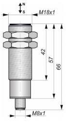 Датчик для цилиндров СКБ Индукция Г13-NО/NO-G/DC-P8-ПГ(Л63) - 15167