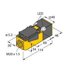 Индуктивный датчик TURCK BI15-CP40-FZ3X2/S97 - BI15-CP40-FZ3X2/S97
