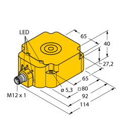 Индуктивный датчик TURCK NI75U-Q80-AP6X2-H1141 - NI75U-Q80-AP6X2-H1141