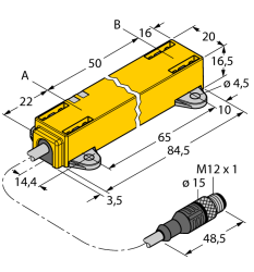 Датчик линейных перемещений TURCK LI50P1-Q17LM1-LU4X2-0.3-RS5/S97 - LI50P1-Q17LM1-LU4X2-0.3-RS5/S97