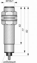Емкостной датчик СКБ Индукция E02-NO-AC-ПГ (Текаформ, без регулировки) - 14321