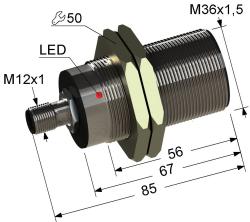 Индуктивный датчик Мега-К VB2-36M85-12B11-C4