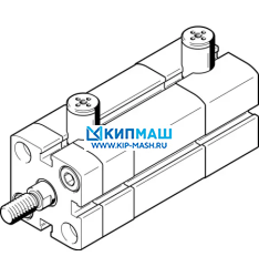 ADN-25- 548215 FESTO - Пневмоцилиндр, 25мм, ISO 21287, M5, двуст. действия, шток вн. резьба M8 - 548215