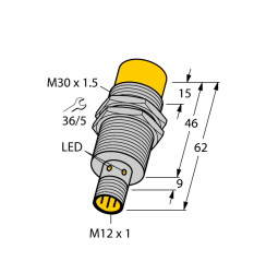 Индуктивный датчик TURCK NI30U-M30-VP6X-H1141 - NI30U-M30-VP6X-H1141