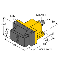Индуктивный датчик TURCK NI4-DSU26-2Y1X2-H1140 - NI4-DSU26-2Y1X2-H1140