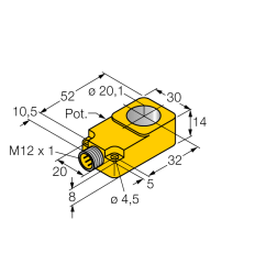 Кольцевой датчик TURCK BI20R-Q14-LU-H1141 - BI20R-Q14-LU-H1141
