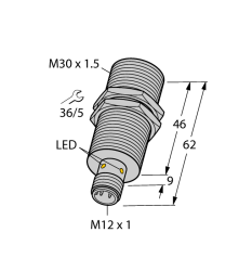 Индуктивный датчик TURCK BI15U-M30-VN44X-H1141 - BI15U-M30-VN44X-H1141