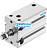 DPDM-32-40-PA 4828441 FESTO - Пневмоцилиндр, 32x40мм, G1/8, двуст. действия, шток нар. резьба M10x1.25 - 4828441