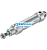 CRDSNU-B-25-160-PPS-A-MG-A1 2159643 FESTO - Пневмоцилиндр, 25x160мм, ISO 6432, G1/8, двуст. действия, шток нар. резьба M10x1.25 - 2159643