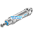 CRDSNU-B-32-50-PPS-A-MG-A1 2176402 FESTO - Пневмоцилиндр, 32x50мм, ISO 15552, G1/8, двуст. действия, шток нар. резьба M10x1.25 - 2176402