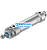 CRDSNU-63- 552794 FESTO - Пневмоцилиндр, 63мм, ISO 15552, G3/8, двуст. действия, шток нар. резьба M16x1.5 - 552794