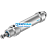 CRDSNU-B-40-25-PPS-A-MG-A1 8073988 FESTO - Пневмоцилиндр, 40x160мм, ISO 15552, G1/4, двуст. действия, шток нар. резьба M12x1.25 - 8073988