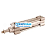 1393.50.0250.01 PNEUMAX - Пневмоцилиндр, 50x250мм, ISO 15552, G1/4, двуст. действия, шток нар. резьба M16x1.5 - 1393.50.0250.01